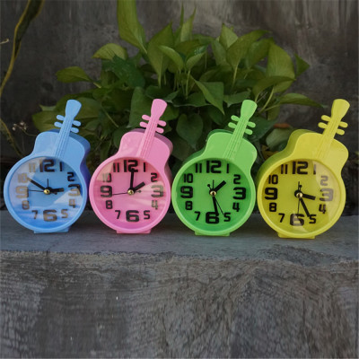 Creative Violin Student Personalized Mini Simple Bedroom Antair Nightstand Children Children Little Alarm Clock Cute Cartoon Guitar