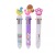 Cute Ten-Color Ballpoint Pen Girl Heart Cartoon Multi-Color Retractable Ballpoint Pen Student Multi-Functional Hand Account Marking Pen Factory