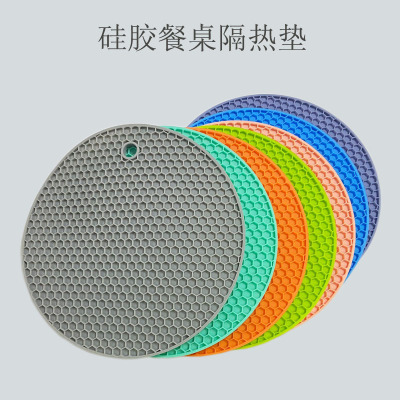 Edible Silicon Honeycomb Heat Proof Mat Silicone Placemat round Potholder Dining Table Cushion Coaster Nordic Style