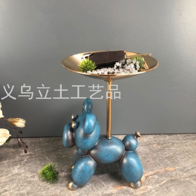 Gaobo Decorated Home Living Room Home Resin Animal Crafts Decoration Key Storage Tray Snack Fruit Plate