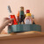 Rotating Seasoning Cruet Shelf round Rotating Case Desktop Plastic Seasoning Rack Storage Box