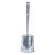 Transparent Crystal Toilet with Base Set Toilet Brush Long Handle Toilet Brush Cleaning Toilet Soft Brush