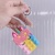 New Cartoon Unicorn Rat Killer Pioneer Finger Bubble Pressure Reduction Toy Keychain Pendant without Light