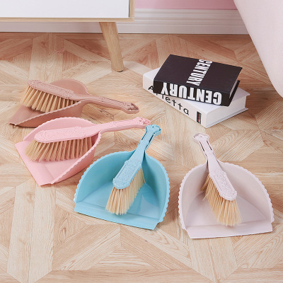 Multi-Purpose Cleaning Crown Small Dust Brush Set Mini Carved Dustpan Brush Suit Desktop Set Dustpan Flour Cleaning Dustpan