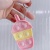 New Cartoon Unicorn Rat Killer Pioneer Finger Bubble Pressure Reduction Toy Keychain Pendant without Light