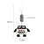 New black and white wind bell insect modeling bed hanging ba