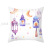 Amazon Home Pillow Cover Golden Moon Peach Peel Printing Living Room Sofa Cushion Cover Bedroom Cushion Cross-Border