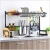 Stainless Steel Kitchen Storage Rack Sink Draining Rack Black Dish Rack Kitchen Storage Rack