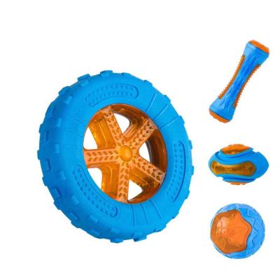 Floating Bite-Resistant Dog Training Pet Ball Dog Throwing Frisbee Interactive Large, Medium and Small Dogs Toy