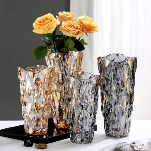 american-style light luxury bohemian crystal glass vase living room model room hotel flower arrangement decoration ware ornaments