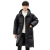 Down Jacket Men's 2022 Winter New Mid-Length Hooded Trend Loose Cargo Casual Fashion Thickened Coat