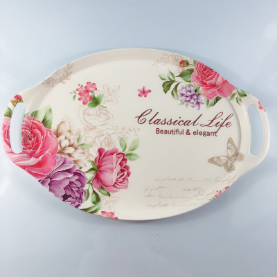 Factory Direct Sales Melamine Tableware, Porcelain-like Household Melamine Dish, Tray