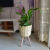 Floor Pot Flower Stand Rattan Woven Jardiniere Nordic Simple Three Angle Frame Living Room Balcony Decoration Living Room Flower Stand Angle Frame