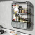 Kitchen Wall-Mounted Storage Rack Bathroom Household Cosmetic Shelf Japanese-Style Punch-Free Storage Rack