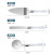Factory Wholesale Crystal Handle Stainless Steel Pizza Cut Cake Shovel Bread Butter Knife Baking Tool Combination Set