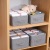 Factory Wholesale Cotton and Linen Clothes Storage Box Foldable Fabric Book Storage Box Underwear Panty Socks Storage Box