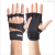 Half Finger Fitness Wait Lifting Palm Outdoor Sports Booster Stripe Hand Protector Men and Women Training Silicone 