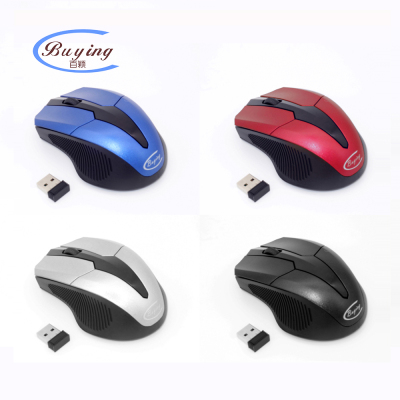Baiying Cross-Border Supply Wireless Mouse 10M Plug-and-Play Business Office Home Mouse Optical Mouse