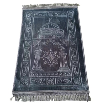 Muslim Worship Blanket Raschel Embossing Craft Prayer Mat Prayer Floor Mat Stall Factory Custom Processing Wholesale