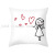 AliExpress Valentine's Day Pillow Cover Couple Love Throw Pillowcase Peach Skin Fabric Home Bedroom Sofa Cushion Cover Cross-Border