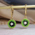 2021 New Creative Fruit Eardrops Creative Green Kiwi Women's Ear Studs Internet Hot Fashionable Freshess Earrings