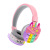 Cross-Border New Arrival Internet Celebrity Headset Unicorn Cartoon Decompression Earmuffs Rainbow Bluetooth Stereo Headset Long Endurance