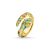 Foreign Trade Exclusive Hot Gold Diamond-Studded Ring Light Luxury Creative Bite Tail Snake Ring Ladies Fashion Ornament Spot