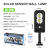 Solar Street Lamp LED Outdoor Human Body Induction Garden Lamp Road Wall Lighting Wall Lamp with Remote Control