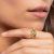 Foreign Trade Exclusive Hot Gold Diamond-Studded Ring Light Luxury Creative Bite Tail Snake Ring Ladies Fashion Ornament Spot