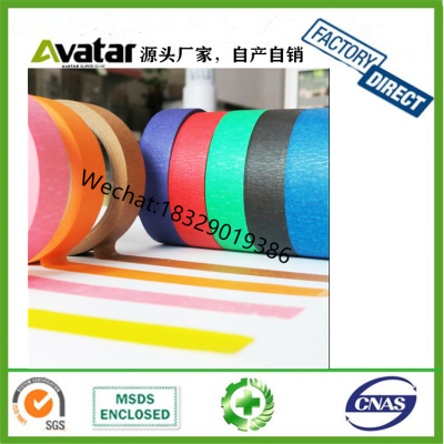 Pre cut heat resistant crepe paper replace paint protection masking tape automotive price manufacturer