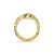 Foreign Trade Exclusive Hot Gold Diamond-Studded Ring Light Luxury Creative Bite Tail Snake Ring Ladies Fashion Ornament Spot