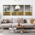 Nordic Style Living Room Decorative Painting Sofa Background Wall Mural Modern Minimalist Three-Piece Painting Crystal Porcelain Hanging Painting Wall Painting