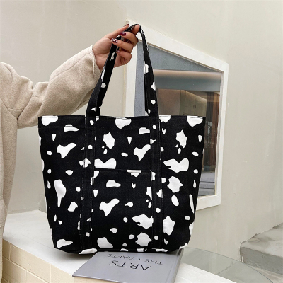 Korean Style Japanese Single Harajuku Canvas Bag Leisure Artistic Large Capacity Handbag Online Influencer Fashion Plaid Shoulder Bag for Women