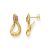 2021 Foreign Trade Gold and Silver Color Snake-Shaped Women's Stud Earrings Fashion Diamond Stud Earrings European and American Retro Trending Earrings Spot