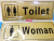 Aluminum Plastic Placard PVC Aluminum Plate Toilet Sign Eye-Catching Shot Warning Sign Notice Board Custom Factory Direct Sales