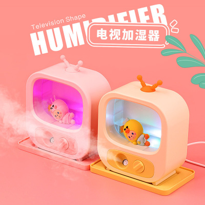 Autumn and Winter New Cartoon TV Hydrating Instrument Household Desk USB Mini Moisturizing Gift Humidifier