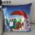 2021 New Foreign Trade Colored Lights Christmas Glow Pillow Led Light Pillow Dwarf Short Plush Pillow Cover