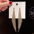 Diamond-Embedded Flashing Earrings Women's 925 Silver Needle Geometric Simple Micro-Inlaid Elegant Ear Studs Earrings