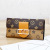 Internet Celebrity Live Long Color Matching Multiple Card Slots Three-Fold Wallet Card Holder Handbag