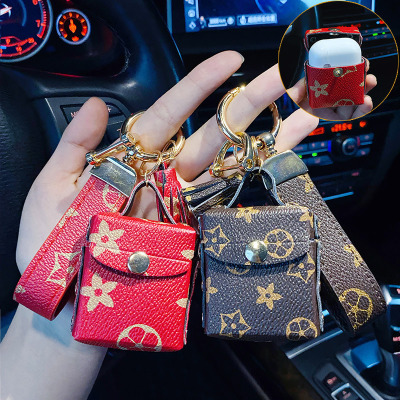 Creative Presbyopic Bluetooth Headset Package Car Key Ornament Keychain Female Exquisite Cute Schoolbag Pendant Key Chain