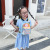 Children's Bag New Ins Colorful PVC Backpack Cartoon Shell Fish Tail Transparent Laser Princess Bag