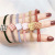 Mori Girl XINGX Hair Rope Fabric Plaid Five-Pointed Star Love Hair Rope Partysu Temperamental High Elastic Female Hair Accessories Hair Ring