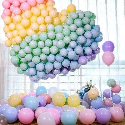 12-Inch 2.8G Candy Color Macaron Balloon Birthday Party Wedding Ceremony Wedding Room Decorative Ornaments Latex Balloon
