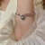 Fashion Strawberry Quartz Love Pendant Square Bracelet Ins Female Senior Niche Design Temperament Disco Jumping Hand Jewelry