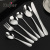 Factory Supplier 1010 Stainless Steel Knife, Fork and Spoon Western Food Knives, Spoons, and Forks Tableware Set Laser Logo