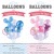 Cross-Border Hot Selling Factory Direct Sales 9PCs Baby Shower-MIQI Metallic, Agate Latex Balloons Set
