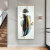 European Minimalist Style Feather Pattern Hallway Wall Decorative Painting Hallway Corridor Room and Wall Hanging Pictures Mural