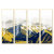 Living Room Quadruple Golden Mountain Landscape Decorative Wall Painting Light Luxury Modern Hotel Hall Decoration Mural Hanging Painting