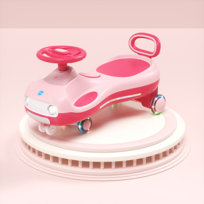 New Baby Electric Car Swing Car Electric Children's Walking Aid Scooter Smart Toy Light-Emitting Toy Car Yo-Yo