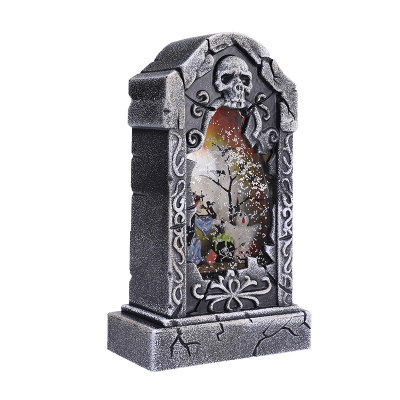 2021 Creative Animated Tombstone Water Globe With Tabletop F